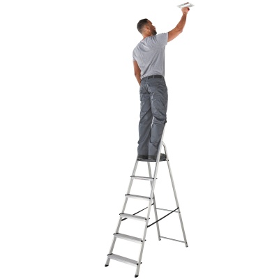 Werner High Handrail Platform Stepladder